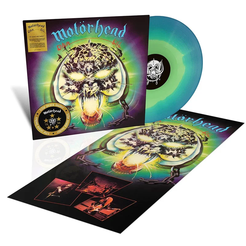 MOTRHEAD - Overkill (50th Anniversary Edition w/ Poster) - LP - Turquoise & Blue Splatter Vinyl