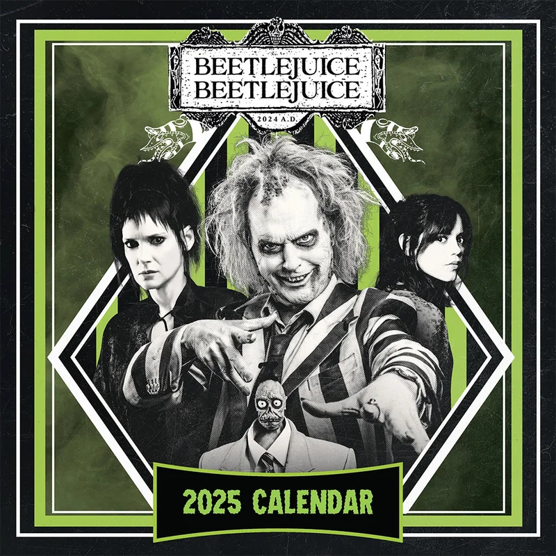 MOVIE CALENDAR - Beetlejuice 2 Movie 2025 LP-sized Calendar