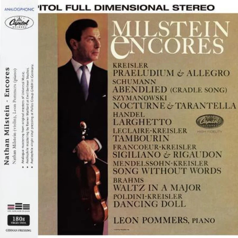 Nathan Milstein - Encores/ Pommers - Analogphonic LP