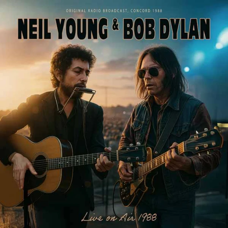 NEIL YOUNG & BOB DYLAN - Live On Air 1988 (Broadcast Recording) - LP - Brown Vinyl [JAN 30]