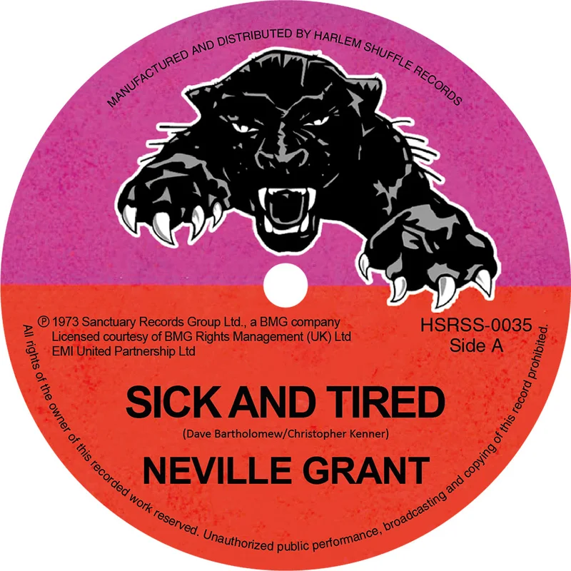 NEVILLE GRANT - Sick And Tired / Black Mans Time (Reissue) - 7'' - Vinyl