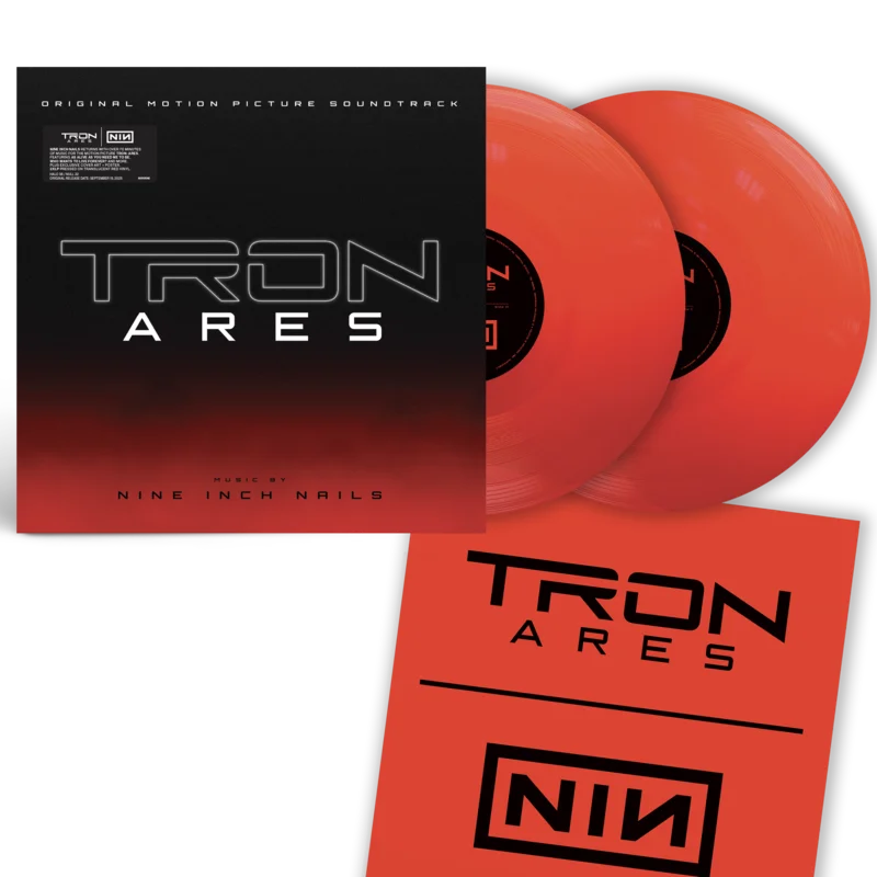 NINE INCH NAILS - Tron: Ares Soundtrack - 2LP - Transparent Red Vinyl + Alt Cover + Poster