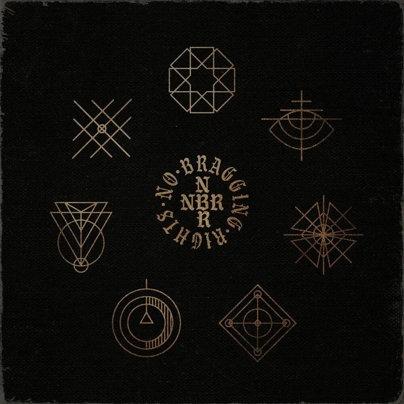 No Bragging Rights - No Bragging Rights [Indie Exclusive Limited Edition Half Gold/Half Clear w/Heavy Black Splatter LP]