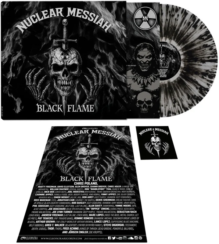 Nuclear Messiah - Black Flame [CLEAR/SILVER/BLACK SPLATTER]