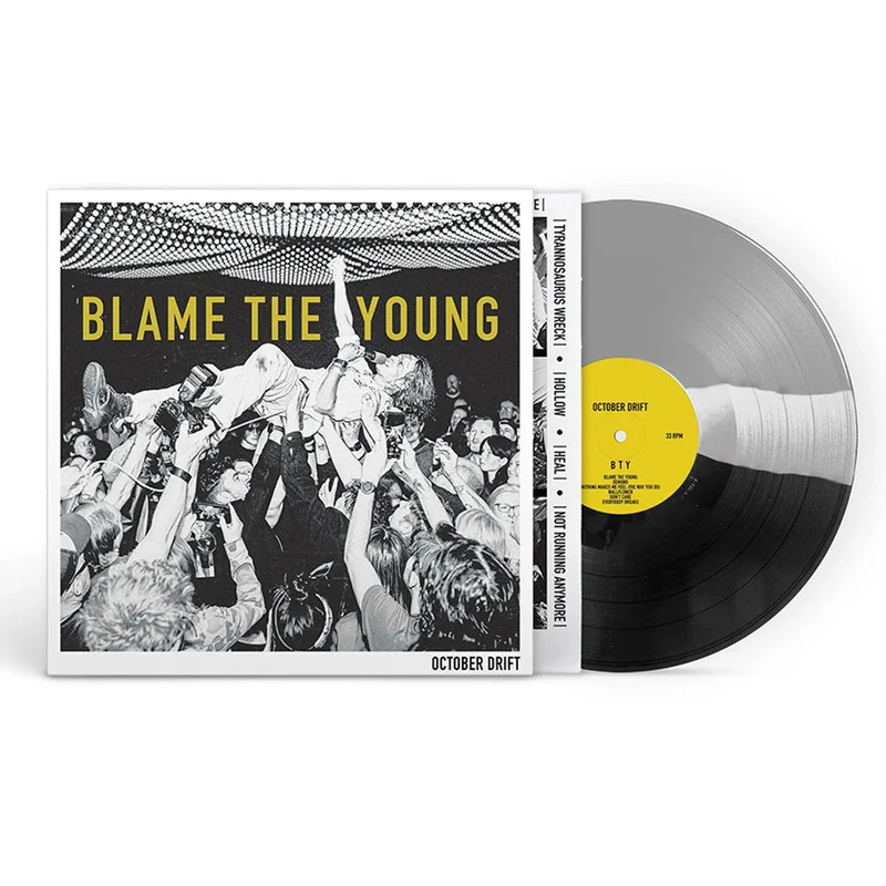 OCTOBER DRIFT - Blame The Young - LP - Grey, White & Black Tri-Colour Vinyl