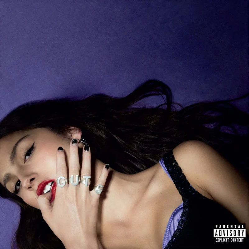 OLIVIA RODRIGO - GUTS - LP - Marbled Silver Vinyl