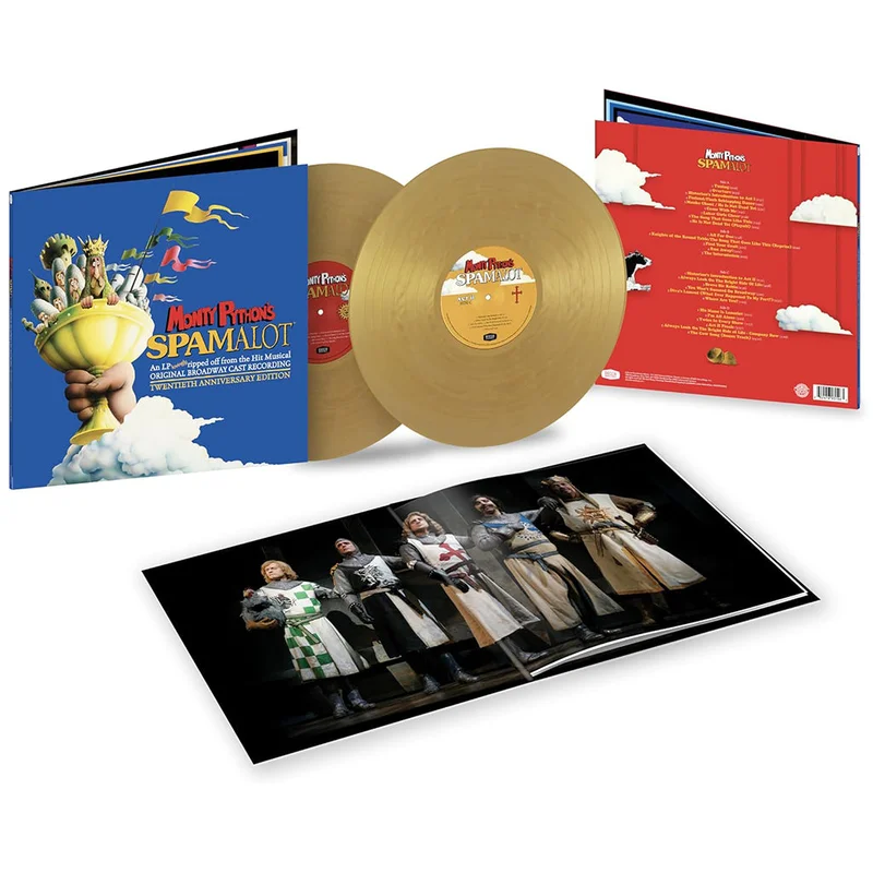 ORIGINAL BROADWAY CAST - Monty Python's Spamalot (O.B.C Recording) [20th Anniversary Edition] - 2LP - Deluxe 'Holy Grail Gold' Colour Vinyl