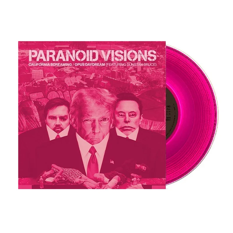 PARANOID VISIONS - "California Screaming" c/w "Opus Daydream" (Hand-Numbered) - 7'' - Pink Vinyl [JUN 27]