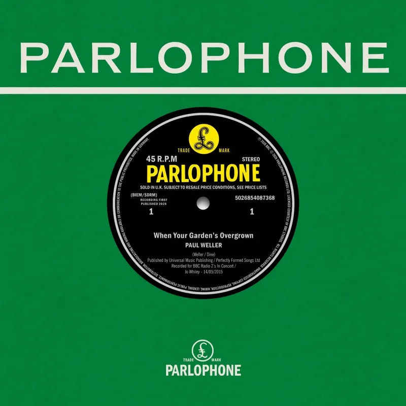 Paul Weller - When Your Gardens Overgrown / Boy About Town (Weller at the BBC Vol. 2) - RSD 7" Single