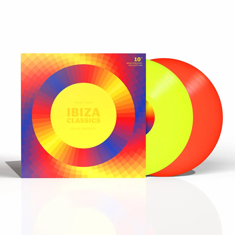 PETE TONG AND JULES BUCKLEY - Ibiza Classics: 10th Anniversary Collection - 2LP - Neon Yellow and Red Vinyl