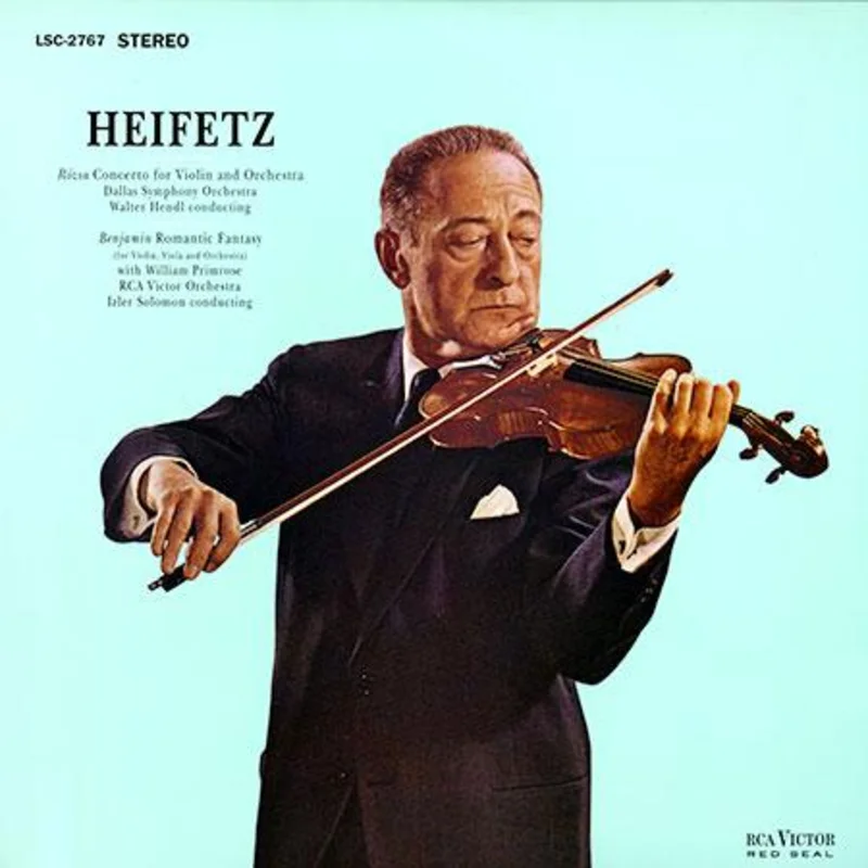 Pfeiffer, Chase & Heifetz - Rozsa: Violin Concerto/ Benjamin: Romantic Fantasy/ Heifetz, violin - Analogue Productions LP