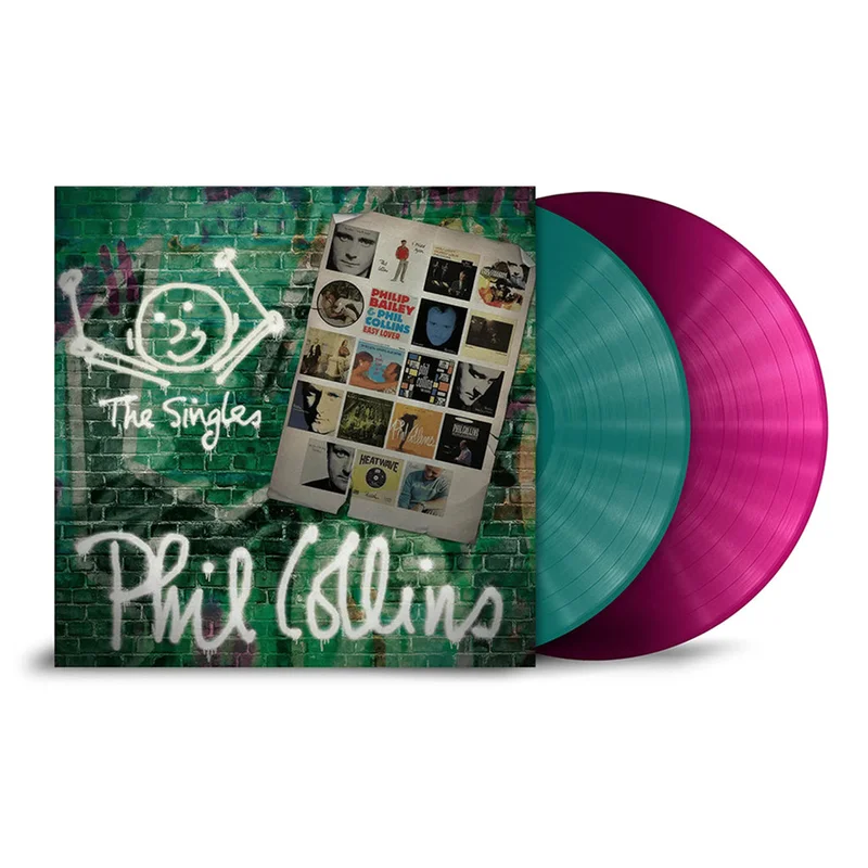 PHIL COLLINS - The Singles (Reissue) - 2LP - Transparent Petrol / Magenta Vinyl
