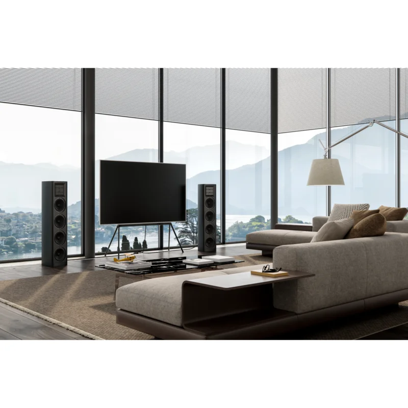 Piega - Coax 811 Speaker (Pair) Brushed Aluminum
