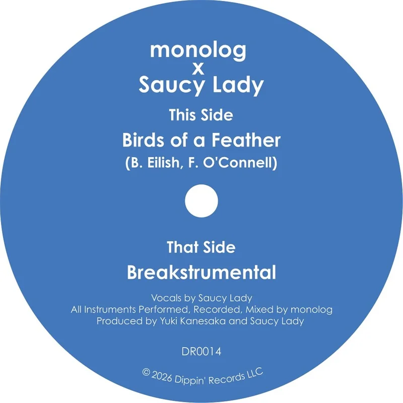 Pre-Order: Monolog & Saucy Lady - Birds Of A Feather [7" Vinyl]
