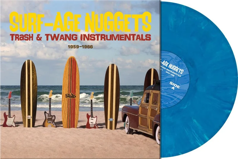 Pre-Order: Various Artists - SURF-AGE NUGGETS: TRASH & TWANG INSTRUMENTALS [Indie Exclusive Laguna Blue Marble]