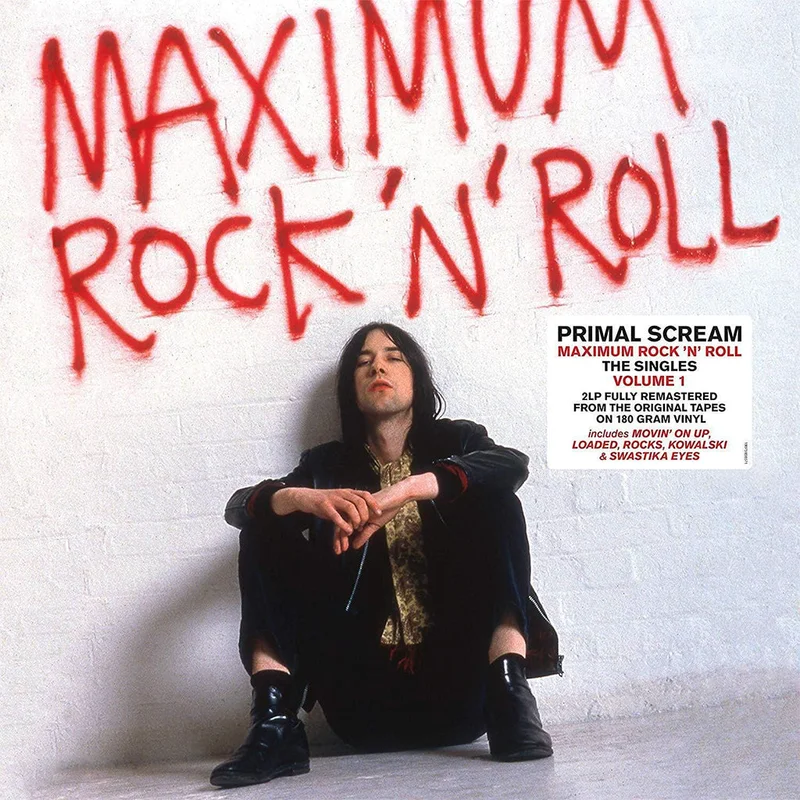 PRIMAL SCREAM - Maximum Rock & Roll: The Singles (Volume 1 Reissue) - 2LP - Black Vinyl