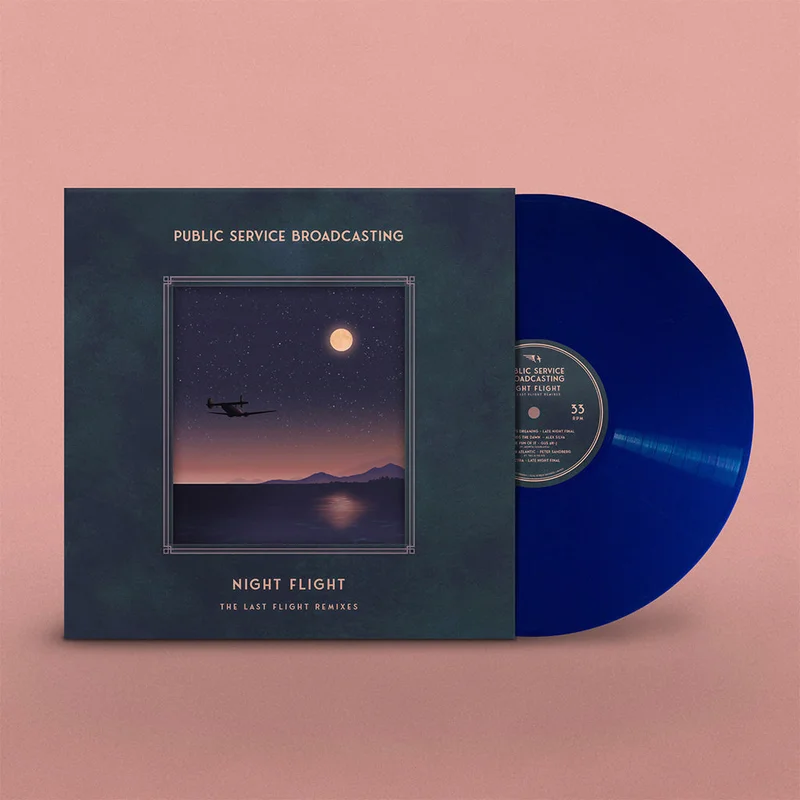 PUBLIC SERVICE BROADCASTING - Night Flight - The Last Flight Remixes - LP - 'Midnight Blue' Colour Vinyl