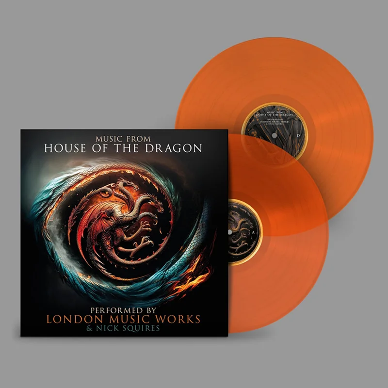 RAMIN DJAWADI | LONDON MUSIC WORKS & NICK SQUIRES - Music From 'House Of The Dragon' (Original Soundtrack) - 2LP - 'Orange Edge Glow' Vinyl