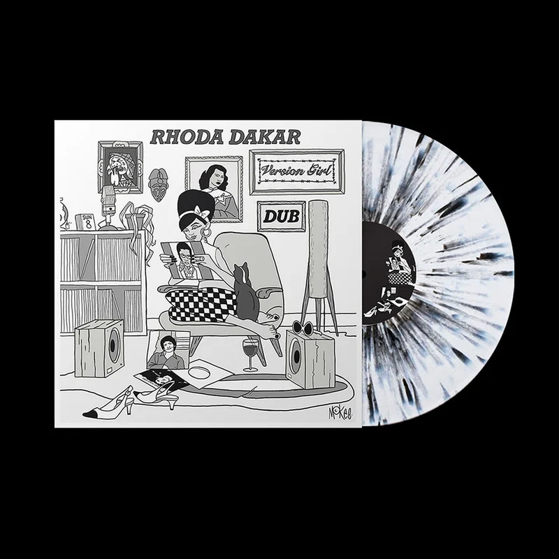 RHODA DAKAR - Version Girl In Dub - LP - White w/ Black Splatter Vinyl