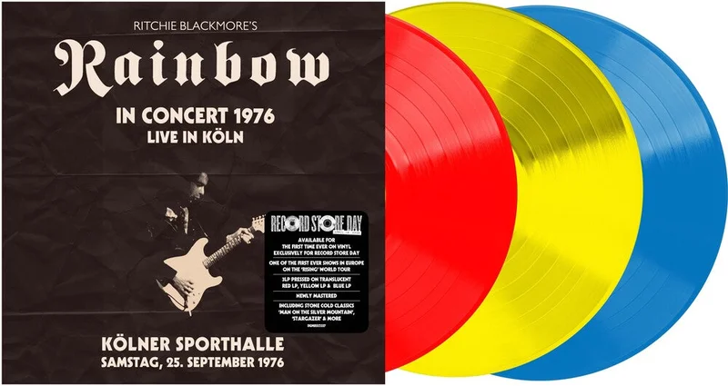 Ritchie's Blackmore  Rainbow - Live From Koln 1976 [Translucent Red/Yellow/Blue] [RSD 2026]