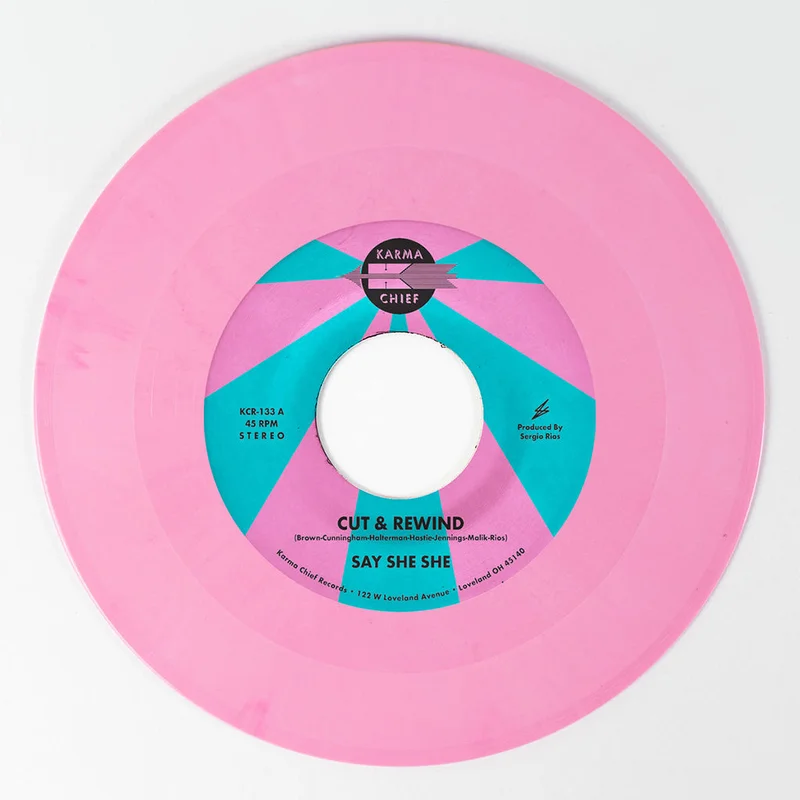 SAY SHE SHE - Cut & Rewind / Disco Life - 7'' - 'Bubblegum Pink' Coloured Vinyl [MAR 13]