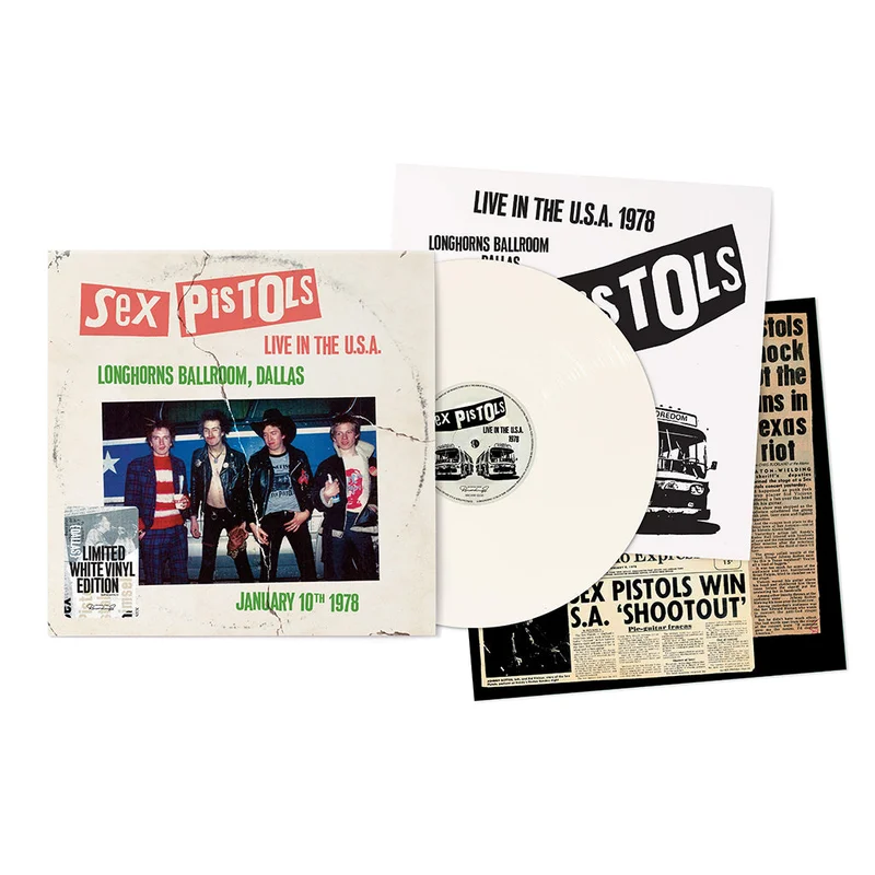 SEX PISTOLS - Live In The U.S.A 1978 - Dallas - LP - White Vinyl