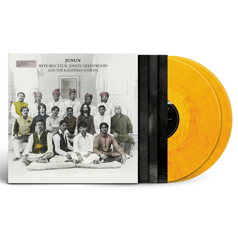 SHYE BEN-TZUR | JONNY GREENWOOD | THE RAJASTHAN EXPRESS - Junun (10th Anniversary Edition) - 2LP - Yellow / Orange Marble Vinyl [JAN 23]