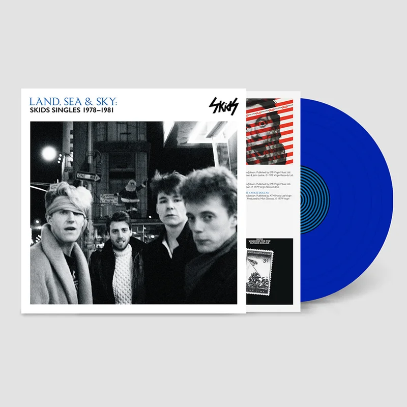 SKIDS - Land, Sea and Sky: Skids Singles 1978-1981 - LP - 'Saltire Blue' Colour Vinyl