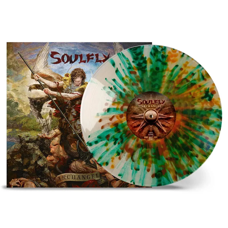 SOULFLY - Archangel (10th Anniversary Edition) - LP - Natural w/ Green, Orange & Brown Splatter Vinyl