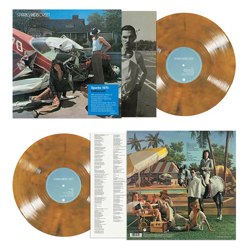 SPARKS - Indiscreet (50th Anniversary Edition) - LP - 'Tigers Eye' Marbled Vinyl [OCT 17]