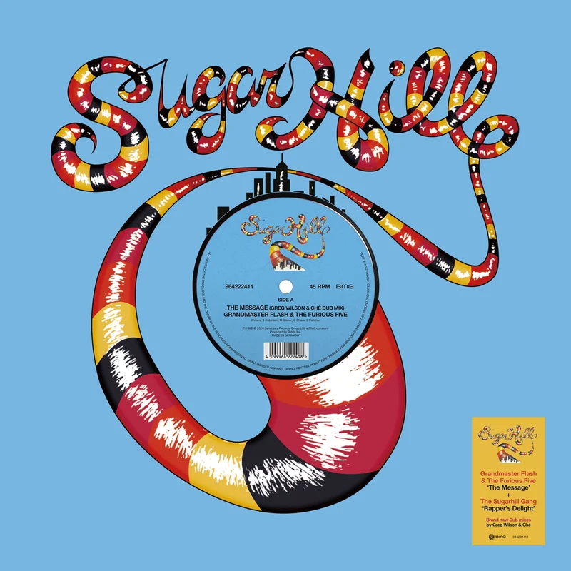 SUGARHILL GANG/GRANDMASTER FLASH - Rapper's Delight DUB/The Message DUB - 12" - Limited Edition Colour Vinyl [Record Store Day 2026]