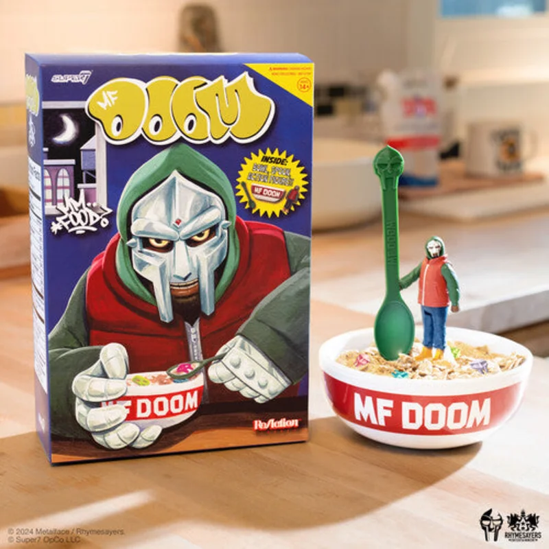 Super7 - MF Doom - ReAction Figure Wv2 - Mm... Food (with Cereal Bowl & Spoon)