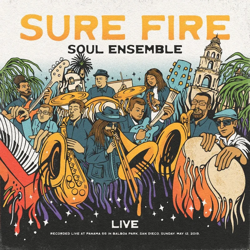Sure Fire Soul Ensemble - Live At Panama 66 - Clear W/Orange Swirl [Clear Vinyl]