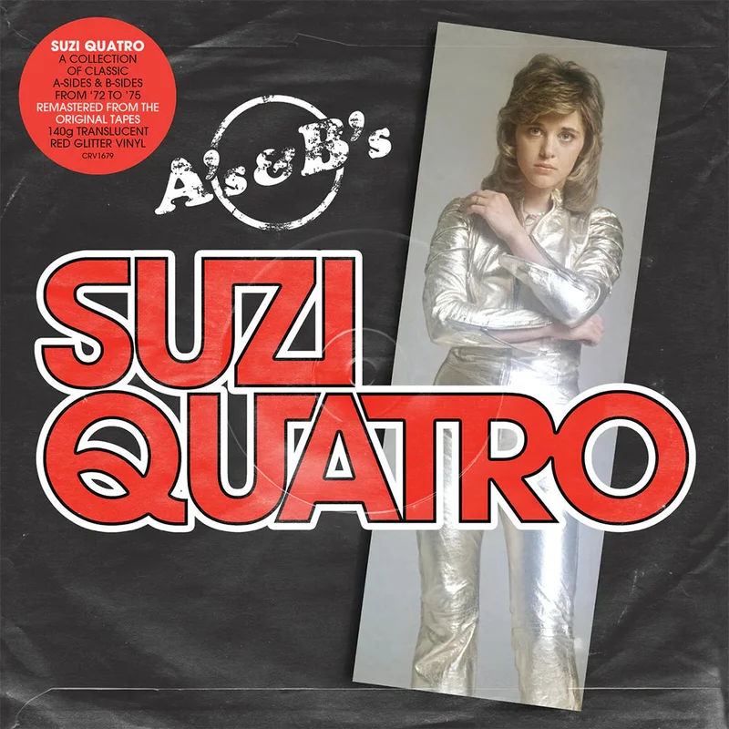 SUZI QUATRO - A's & B's (Remastered) - LP - Red Glitter Vinyl