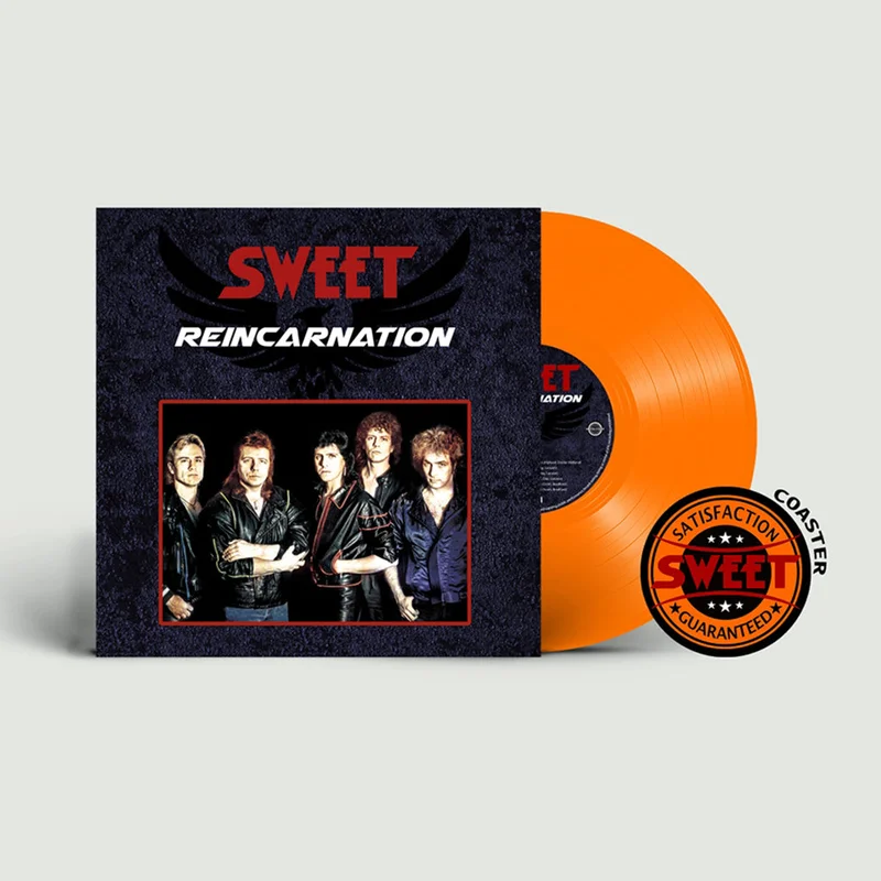 SWEET - Reincarnation (w/ Coaster) - LP - Orange Coloured Vinyl [APR 10]