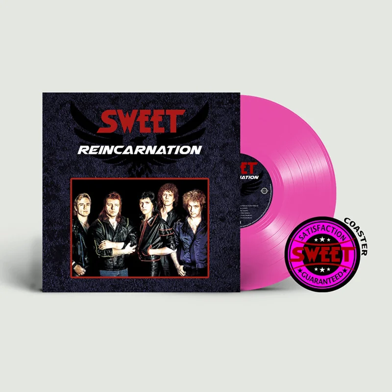 SWEET - Reincarnation (w/ Coaster) - LP - Pink Coloured Vinyl [APR 10]