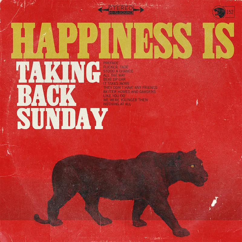 TAKING BACK SUNDAY - Happiness Is (Reissue) - LP - Gold & Black Swirl Vinyl