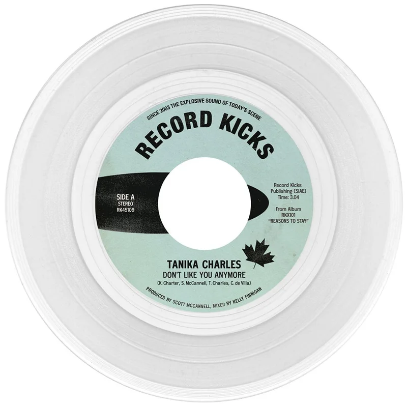 TANIKA CHARLES - Don't Like You Anymore b/w Here When You're Ready - 7'' - Clear Vinyl