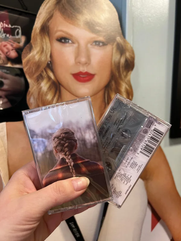 Taylor Swift Evermore Grey Shell Cassette