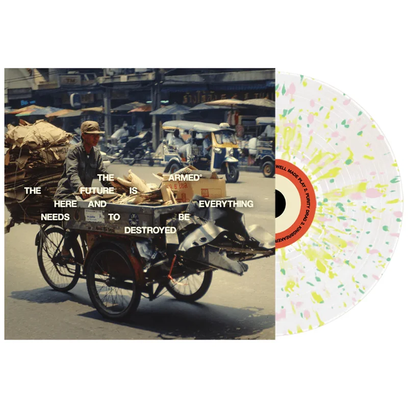 THE ARMED - The Future Is Here And Everything Needs To Be Destroyed - LP - Cloudy Clear w/ Yellow, Green & Pink Splatter Vinyl