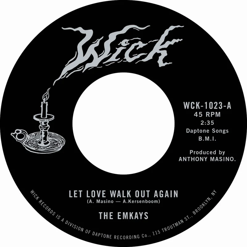 THE EMKAYS - Let Love Walk Out Again - 7"- Black Vinyl