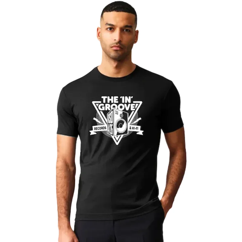 The 'In' Groove Record Store Black Record Store Day 2026 T-Shirt