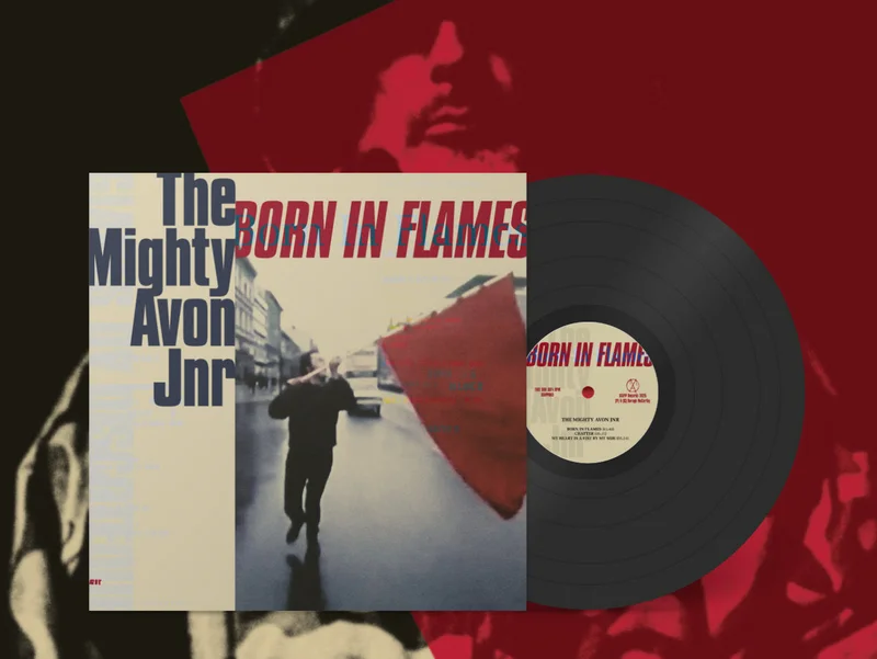 THE MIGHTY AVON JNR - Born in Flames - 12" - Limited Black Vinyl