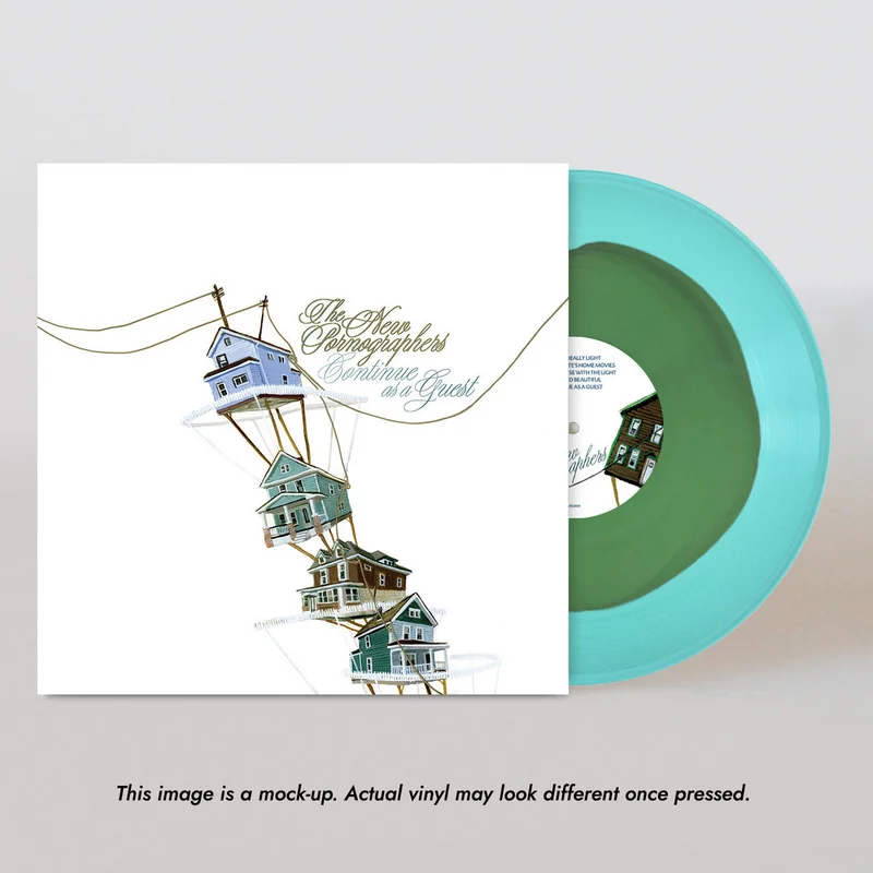 THE NEW PORNOGRAPHERS - Continue As A Guest - LP - Green in Blue Vinyl