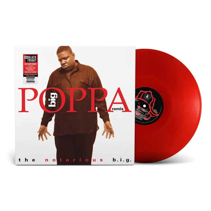 The Notorious BIG - Big Poppa (Remix) - 1LP - Recycled Red Vinyl Indies Exclusive  [RSD Black Friday 2025]