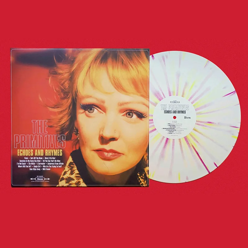 THE PRIMITIVES - Echoes And Rhymes (Reissue) - LP - White w/ Yellow & Red Splatter Vinyl