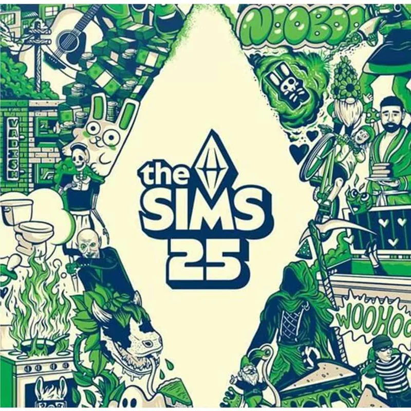 The Sims 25th Soundtrack (Various Artists) (Metallic Shiny Green Vinyl)