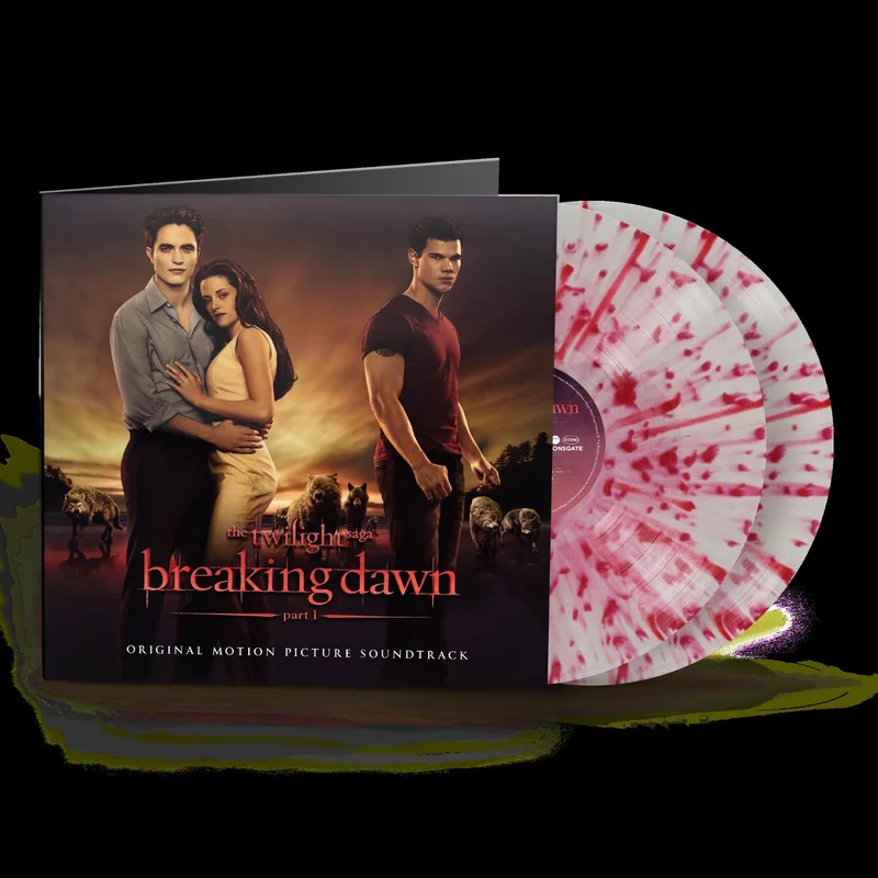 The Twilight Saga: Breaking Dawn Part 1  Milky Clear w/ Red Splatter 2LP  RSD Stores **PREORDER**