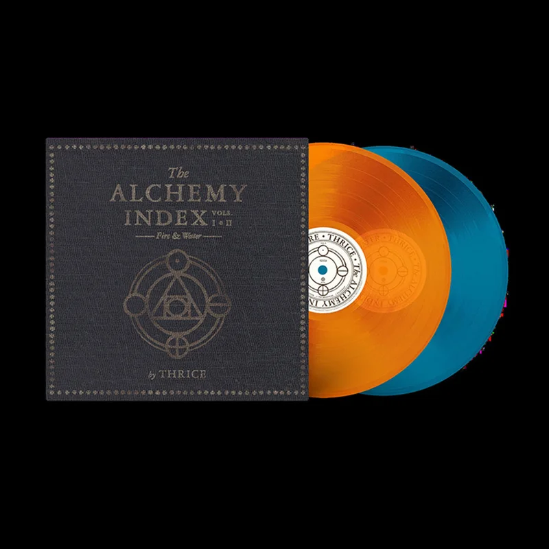 THRICE - The Alchemy Index Vols. I & II: Fire & Water (Reissue) - 2LP - Translucent Orange Crush / Translucent Sea Blue Colour Vinyl