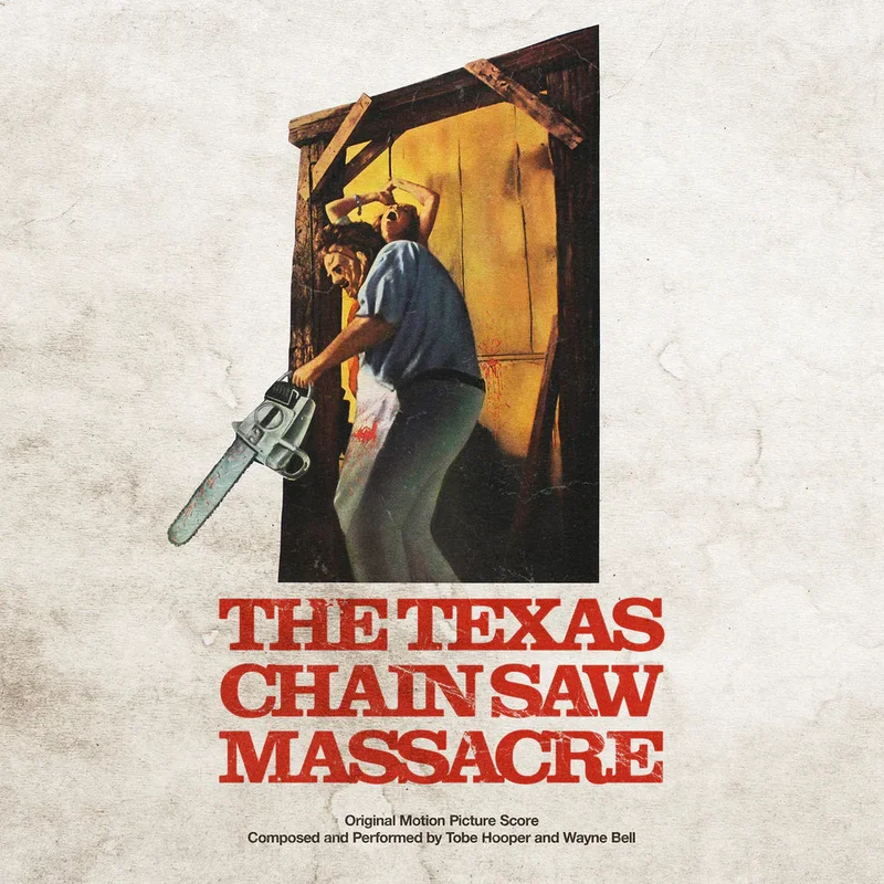 Tobe Hooper And Wayne Bell - The Texas Chainsaw Massacre (Original Motion Picture Score-1974) [RED & BLACK HAND POURED VINYL]